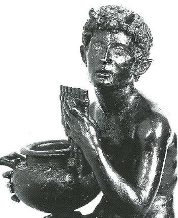 Pan, seated by 
																			 Desiderio da Firenze