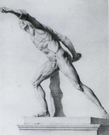 The Borghese Gladiator by 
																	Giovanni Domenico Campiglia