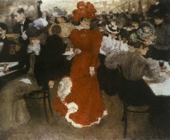 Au Moulin Rouge by 
																			Henri Evenepoel