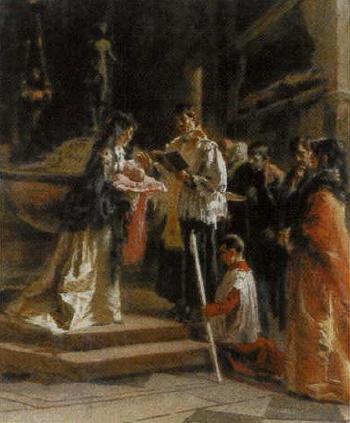 Christening by 
																	Angelo Achini