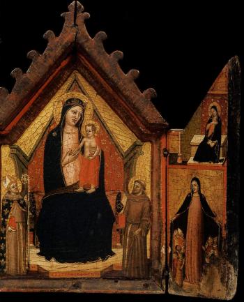Madonna and Child with Saints. Crucifixion. Annunciation by 
																			Bettino di Corsino da Prato
