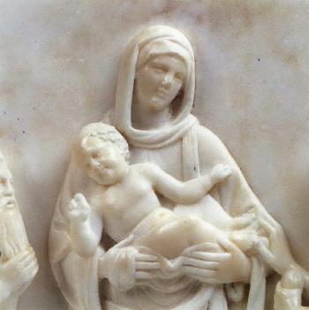 Madonna with Child amongst Saints by 
																			Andrea Sansovino