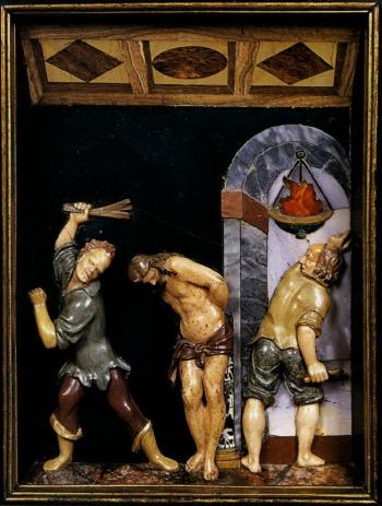 Crucifixion and other scenes from the Gospel by 
																			Francesco Mochi