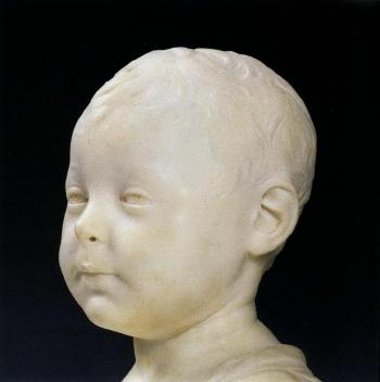 Bust of young boy by 
																			Desiderio da Settignano