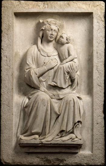 Madonna and Child enthroned by 
																	Andriolo di Pagano de Santi