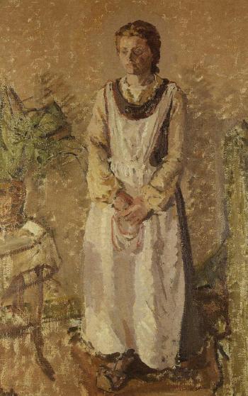 Breton girl by 
																	Harold Gilman