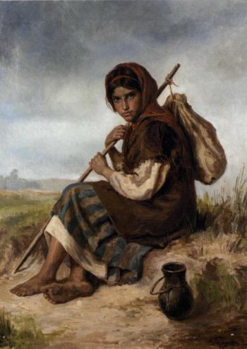 Young peasant by 
																	Ivan Ivanovich Tvorozhnikov