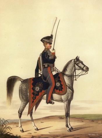 Darstellung der koniglich preussischen cavallerie in 41 figuren by 
																			Johann Friedrich Juegel