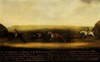 The great carriage match on Newmarket Heath by 
																	Thomas Butler
