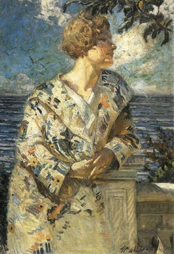Woman by the sea by 
																	William de Leftwich Dodge