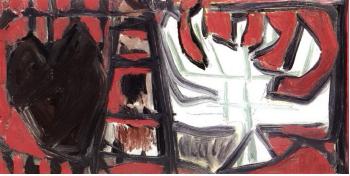 Ladder and candelabra by 
																	Robert Motherwell
