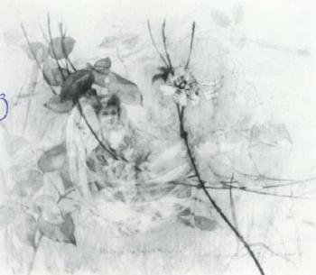 Study for 'The Fairy's Hammock' by 
																	William C Ostrander