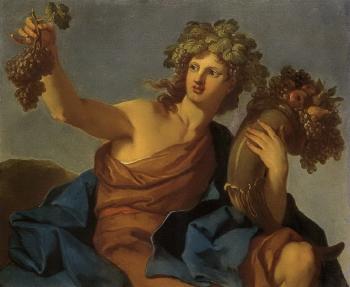 Allegory of the four seasons by 
																			Hyacinthe Collin de Vermont