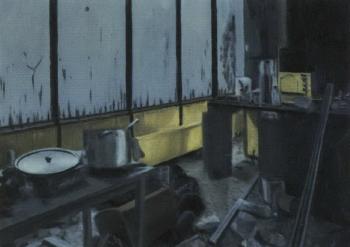 Yellow kitchen wreck by 
																	Lee Maelzer