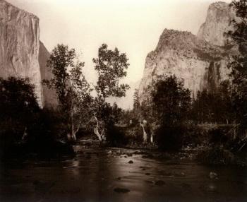 Yosemite valley by 
																			Albert Bierstadt