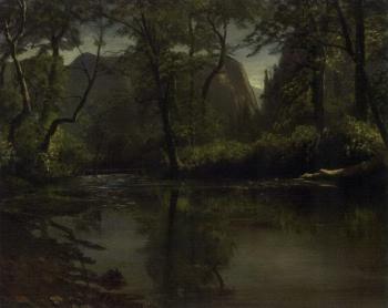 Yosemite valley by 
																			Albert Bierstadt