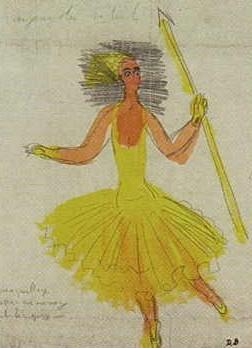 Danseuse jaune by 
																	Raoul Dufy