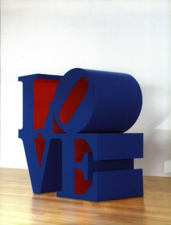 Love blue red by 
																			Robert Indiana