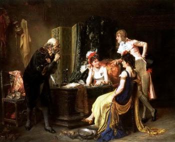 Incroyable and merveilleuses, selling jewels during the directoire by 
																	Victor Henri Juglar