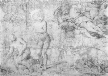 Rebuke of Adam and Eve by 
																			 Domenichino
