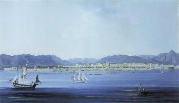 View of Palermo. View of the Bay of Palermo by 
																			Francesco Zerilli