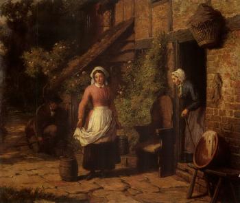 Portrait of a peasant girl by 
																	Bolodymyr Erlich