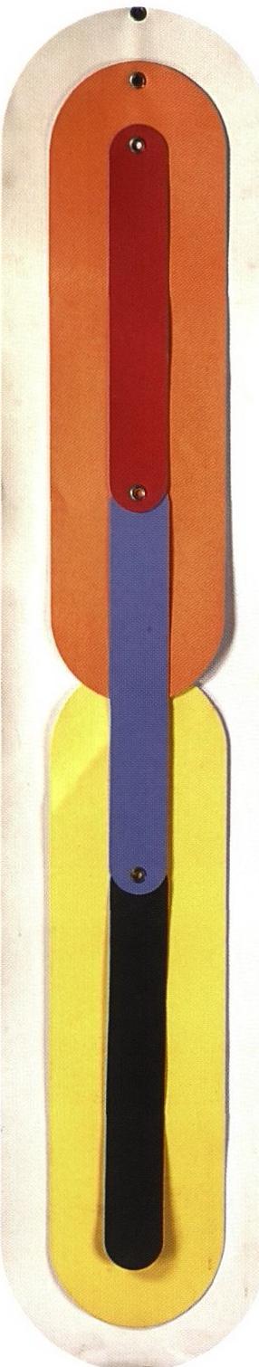 Deux pendules en couleur superposee by 
																	Denis Juneau