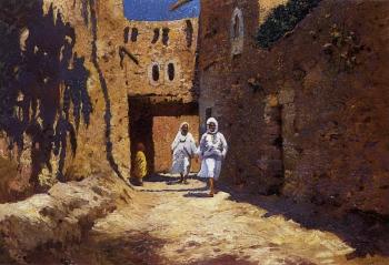 Rue animee au Maroc by 
																	Jean-Louis Paguenaud