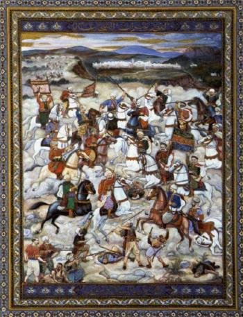 Choc de cavalerie by 
																	Mohammed Racim
