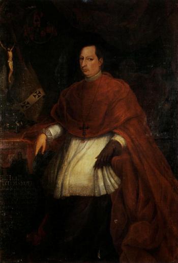Portrait de l'Archeveque de Mexico, Don Manuel Rubio y Salinas by 
																	Pedro Calderon Lopez