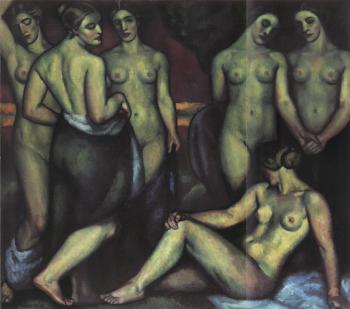 Bathing women by 
																	Adolf Erbsloh