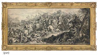 The Triumphs of Alexander: Alexander and Porus; The Battle of Arbela; and The Battle of the Granicus by 
																	Gerard Edelinck
