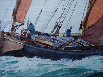 Spritsail barge by 
																			Jack Coggins