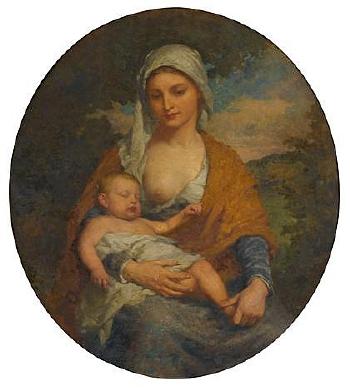 Mother and child by 
																	Albert Bernard Uhle