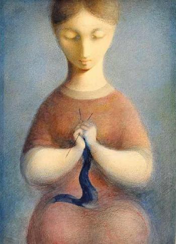 A knitter by 
																	Ludmila Jirincova