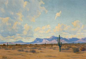 Superstition Mountain, Arizona by 
																			Harry B Wagoner
