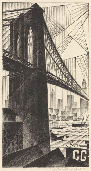 Brooklyn Bridge by 
																	Arnold Ronnebeck