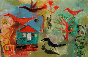 Demons and birds by 
																	Nyoman Tusan