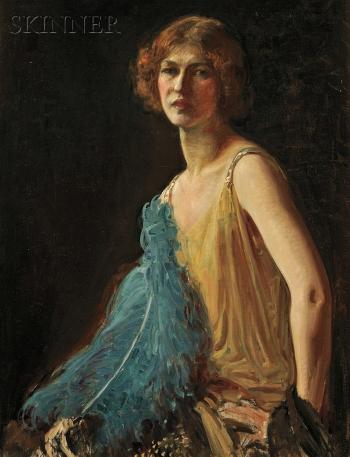 Portrait of Helen, the artist's wife by 
																	Sigismund de Ivanowsky