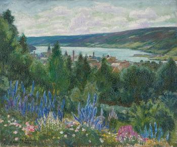 View over Lillehammer by 
																	Alf Lundeby