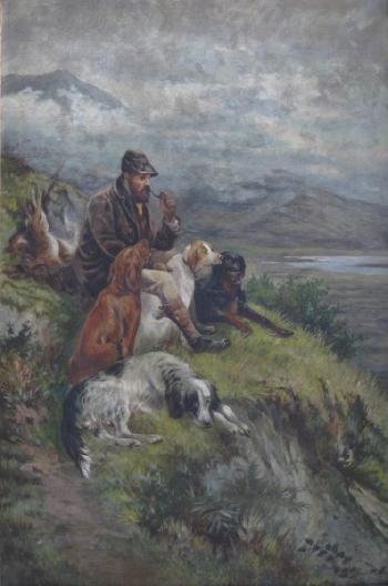 After the hunt by 
																			Adelbert Jenne