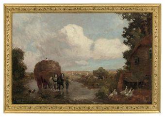 Crossing the ford; and To the hayfields by 
																	Max Ludby