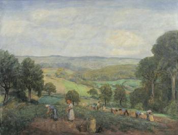 Blick von Hollerbach im Frankenland auf Buchen by 
																	Franz Wallischeck