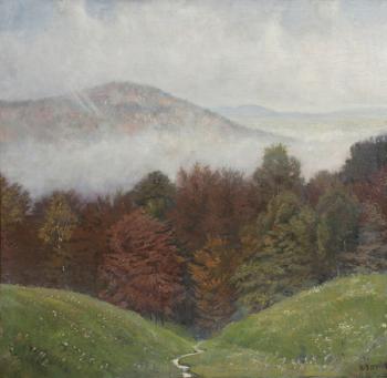 Nebel im Tal by 
																	Heinrich Zernin