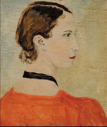 Ritratto femminile di profilo by 
																	Anna Aleksandrovna Svedomskaja
