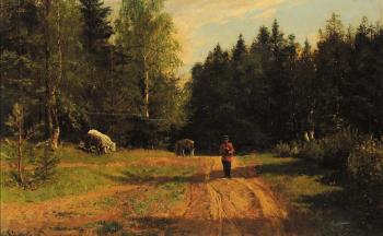 Strada nel bosco, Michajlovskij Zavod by 
																	Aleksandr Alexandrovich Swidomski