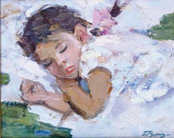 Jeune fille endormie by 
																	Galina Roumiantseva