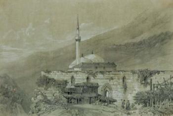 Paysage en Turquie by 
																	Adolphe d'Hastrel
