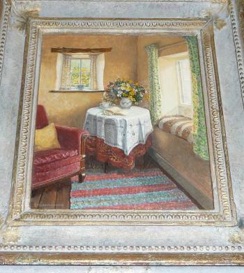 Wild flowers in a corner of the room by 
																	Stephen John Darbishire
