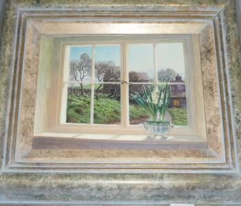 Snowdrops and hyacinths by 
																	Stephen John Darbishire